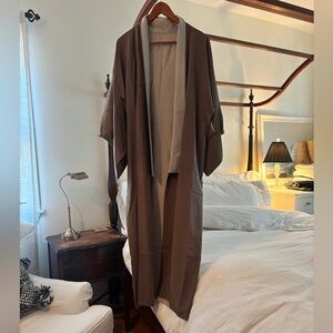 Kyoto Vintage Silk Kimono Cocoa Brown